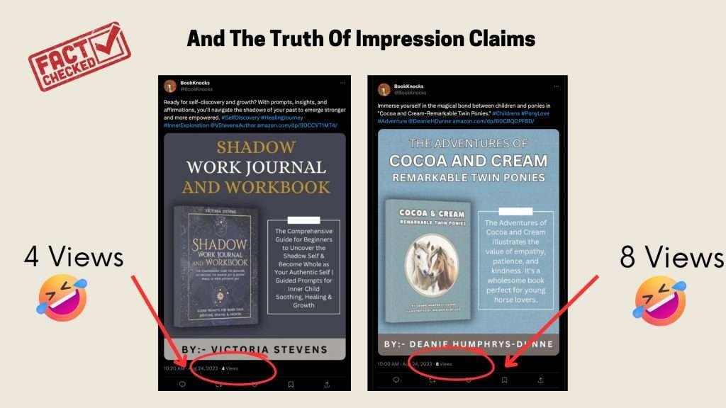 Bookknocks scam -  Low impressions on twiiter