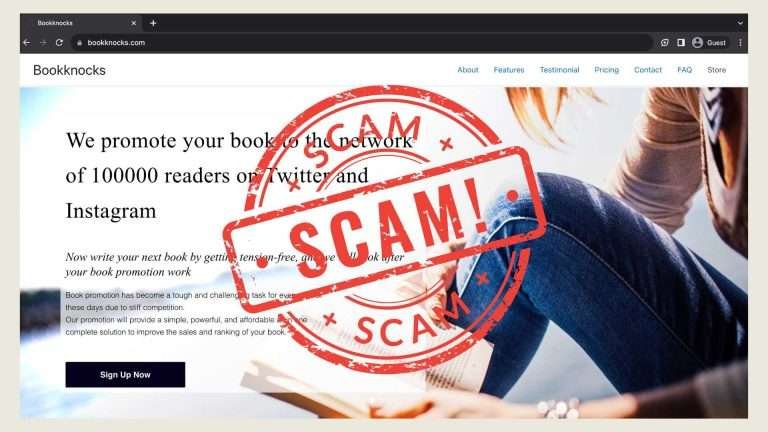 Bookknocks is a scam: How they scammed around $21000 from 362 Authors