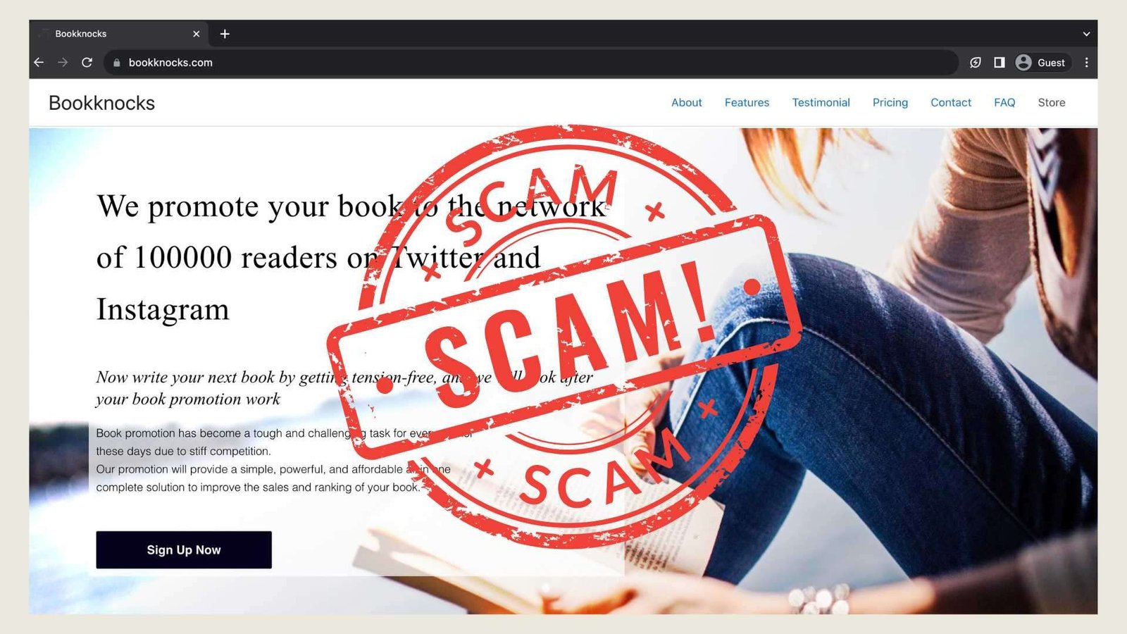 Bookknocks is a scam